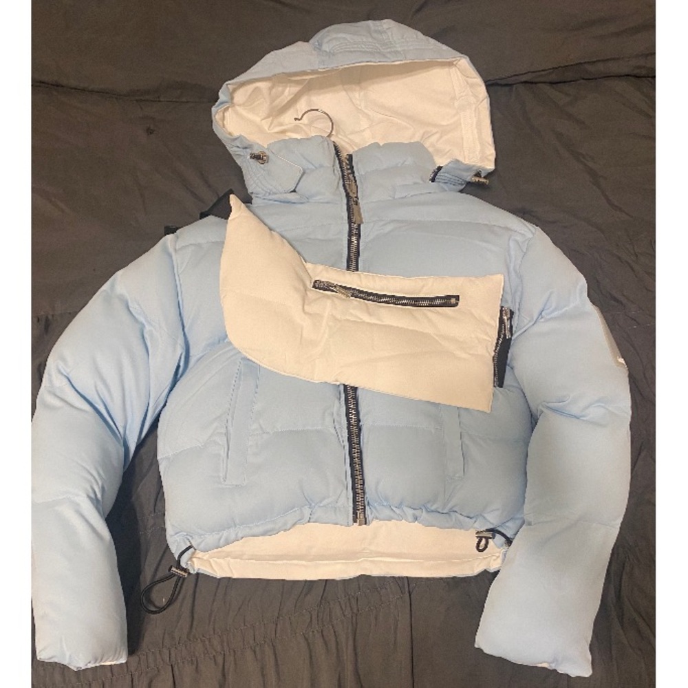 Manière De Voir Womens Cropped Puffer Jacket